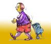 Cartoon: DE COMPRAS (small) by PEPE GONZALEZ tagged mujer,woman,gente,people,spain,dibujo,draw,ilustracion,ilustration