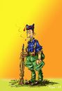 Cartoon: FALANGISTA 1937 (small) by PEPE GONZALEZ tagged falange,spain,nacionales,guerra,civil,spanish,war