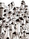 Cartoon: PUEBLO (small) by PEPE GONZALEZ tagged pueblo paisaje spain ilustration