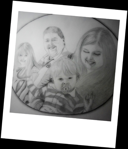 Cartoon: A portrait (medium) by Krinisty tagged family,pencil,sketch,fun,krinisty,art