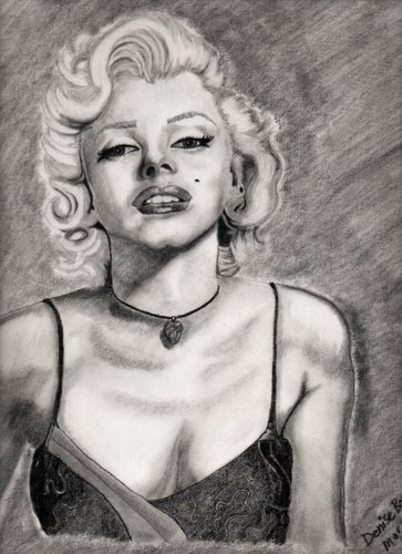 Cartoon: MM (medium) by Krinisty tagged marilyn,monroe