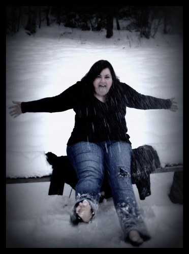 Cartoon: Snow can be warm? (medium) by Krinisty tagged photography,art,krinisty,cold,storm,feet,january,snow