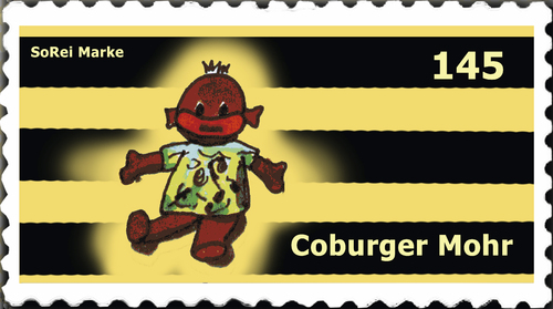 Briefmarke Coburg 9 Briefmarke Coburg 9