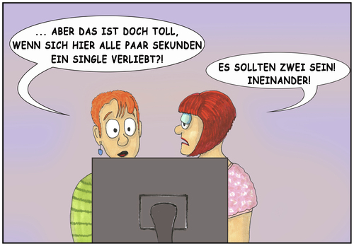 Cartoon: Singlebörse (medium) by SoRei tagged kennenlernen,treffen,formulierung,skepsis,werbung,flirt,partnersuche,solo,versprechen,erfolgsquote,erfolgsstory,liebe,match,matching,onlinedating,dating,onlineprofil,daten,singles,single,datingportal,partnerbörse,online,pitchen,profil