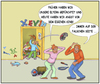 Cartoon: Familienidylle (small) by SoRei tagged eltern,mutter,vater,kind,terror,randale,spielzeug,zerstörung,gewalt,ohmnmacht,aggressionen,kinderzimmer,furcht,pädagogik