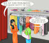 Cartoon: Problemzone (small) by SoRei tagged xxs xxl xl size zero größe null übergröße problemzone kleidung bekleidung handtasche boutique laden geschäft mode damenmode damenbekleidung wäsche fashion einkleiden umkleide garderobe outfit verkäuferin beratung anprobe ansicht konfektion konfektionsgröße hungerhaken style auswahl regal vorhang hüte hut kleiderständer kleiderbügel showroom schaufenster dekoration präsentieren modisch schönheitsideal modebewusstsein bag damentasche shopper clutch skinny figur figurproblem problemfigur shoppen shopping bummel bummeln einkaufsbummel einkaufstour einkauf