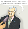 Cartoon: Respekt (small) by SoRei tagged horst,seehofer,csu,cdu,donald,trump,präsident,usa,amerika,let,make,america,great,again,first,realpolitik,bewunderung,konsequenz,umsetzung,schnell,effizient,solidarität,respekt,demokratie,arbeitskreis,interview,spiegel,statement,politik,politiker,bayerischer,ministerpräsident,partei,parteivorsitzender,union,schwesterpartei,söder