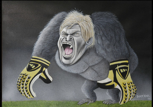 Cartoon: Oliver Kahn (medium) by Bert Kohl tagged kahn