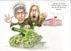 Cartoon: Waffen für die Ukraine (small) by Bert Kohl tagged hofreiter