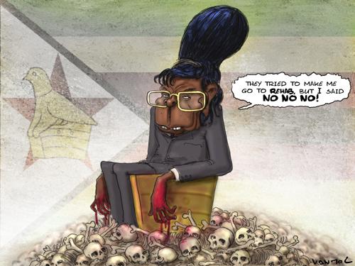 Cartoon: Mugabe (medium) by Vanmol tagged mugabe,zimbabwe