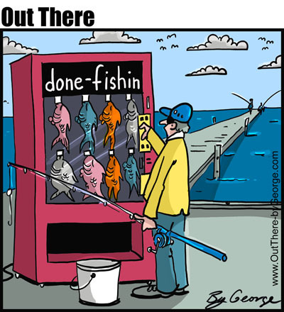 done fishing By George | Media & Culture Cartoon | TOONPOOL