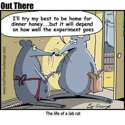 lab rat By George | Media &amp; Culture Cartoon | TOONPOOL