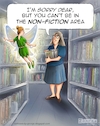 Cartoon: Fairy Tales (small) by George tagged fairy,library,books,fiction,nonfiction