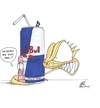 Cartoon: leere Werbeversprechen (small) by The Illustrator tagged red,bull,echse,wurm,werbung,versprechen,hoffnung,angst,scary,drink,consum,hunt