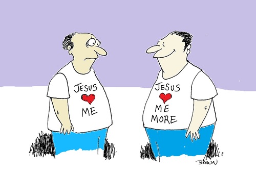 Cartoon: Jesus loves (medium) by Joebrowntoons tagged jesus,christian,church,bible,god,happy,love