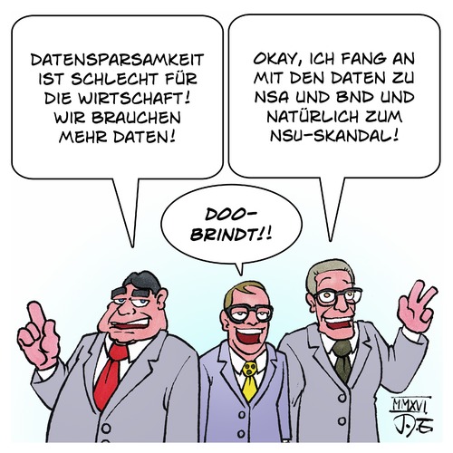 Cartoon: Datensparsamkeit (medium) by Timo Essner tagged daten,datensicherheit,datensparsamkeit,sigmar,gabriel,alexander,dobrindt,thomas,de,maiziere,demaiziere,cartoon,timo,essner,daten,datensicherheit,datensparsamkeit,sigmar,gabriel,alexander,dobrindt,thomas,de,maiziere,demaiziere,cartoon,timo,essner