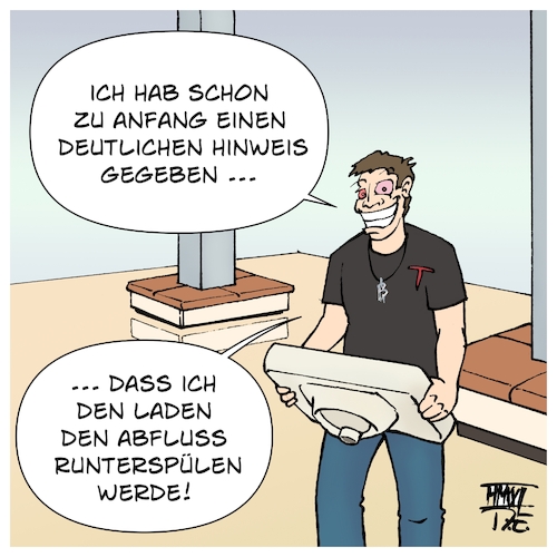 Durch den Abfluss Durch den Abfluss