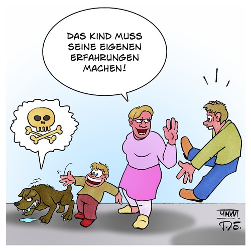 Cartoon: Eigene Erfahrungen machen (medium) by Timo Essner tagged kind,kinder,gefahr,eltern,erziehung,erfahrungen,cartoon,timo,essner,kind,kinder,gefahr,eltern,erziehung,erfahrungen,cartoon,timo,essner