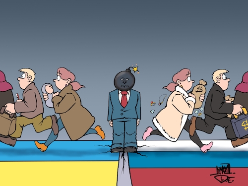 Flucht vor Putin Flucht vor Putin