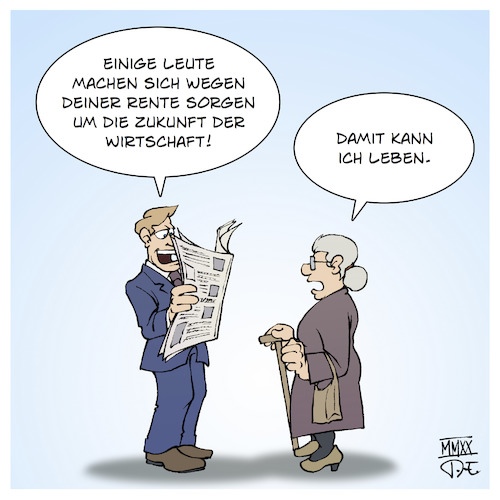 Cartoon: Grundrente (medium) by Timo Essner tagged grundrente,rente,wirtschaft,zukunft,angst,sorgen,deutschland,einkommen,sozialstaat,cdu,spd,merz,lebensleistung,rentner,pensionen,cartoon,timo,essner,grundrente,rente,wirtschaft,zukunft,angst,sorgen,deutschland,einkommen,sozialstaat,cdu,spd,merz,lebensleistung,rentner,pensionen,cartoon,timo,essner