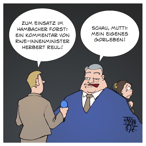 Cartoon: Herbert Reul im Glück (medium) by Timo Essner tagged herbert,reul,rwe,nrw,hambacher,forst,wald,hambibleibt,hambacherforst,hambacherwald,polizei,innenminister,innenministerium,cartoon,timo,essner,herbert,reul,rwe,nrw,hambacher,forst,wald,hambibleibt,hambacherforst,hambacherwald,polizei,innenminister,innenministerium,cartoon,timo,essner