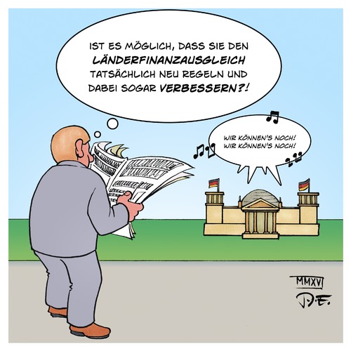 Cartoon: Länderfinanzausgleich (medium) by Timo Essner tagged deutschland,bund,länder,finanzen,finanzausgleich,länderfinanzausgleich,laenderfinanzausgleich,wirtschaft,geld,haushalt,cartoon,timo,essner,deutschland,bund,länder,finanzen,finanzausgleich,länderfinanzausgleich,laenderfinanzausgleich,wirtschaft,geld,haushalt,cartoon,timo,essner