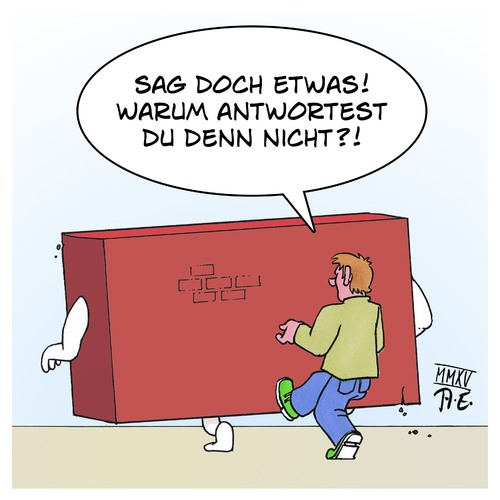 Cartoon: Mauer des Schweigens (medium) by Timo Essner tagged schweigen,kommunikation,paare,geschlechter,streit,entfernung,entfremdung,wand,des,schweigens,ignorieren,schweigen,kommunikation,paare,geschlechter,streit,entfernung,entfremdung,wand,des,schweigens,ignorieren