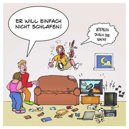 Cartoon: Nachtaktiv (medium) by Timo Essner tagged kinder,nachtaktiv,cola,koffein,zucker,zuckerhaltige,koffeinhaltige,getränke,red,bull,eltern,ernährung,bildung,erziehung,cartoon,timo,essner,kinder,nachtaktiv,cola,koffein,zucker,zuckerhaltige,koffeinhaltige,getränke,red,bull,eltern,ernährung,bildung,erziehung,cartoon,timo,essner