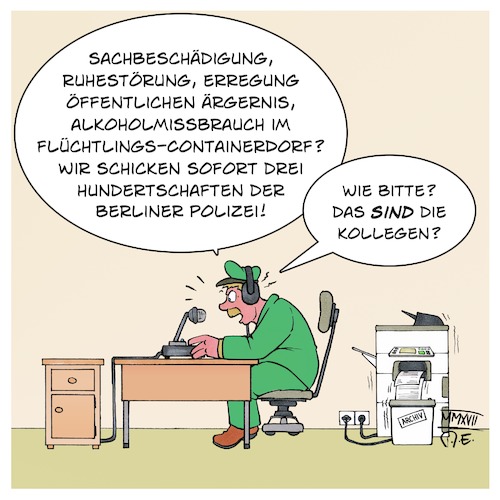 Polizeiskandal Flüchtlingsdorf Polizeiskandal Flüchtlingsdorf