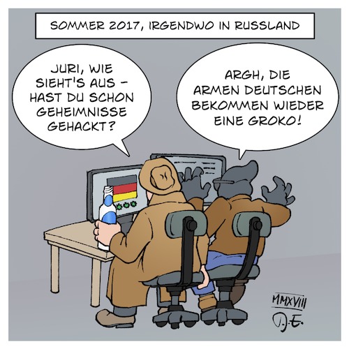 Cartoon: Russische Hacker im Bundestag (medium) by Timo Essner tagged russland,bundestag,hacker,snake,apt28,datensicherheit,spionage,informationskrieg,untersuchungsausschuss,kalter,krieg,cartoons,timo,essner,russland,bundestag,hacker,snake,apt28,datensicherheit,spionage,informationskrieg,untersuchungsausschuss,kalter,krieg,cartoons,timo,essner