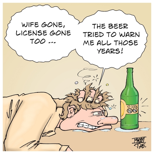 The beer warned me The beer warned me