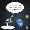 Cartoon: Alien Radio (small) by Timo Essner tagged aliens alien ufo sighting pentagon nasa radio waves space earth cartoon timo essner