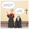 Cartoon: Als Gott den Mann schuf (small) by Timo Essner tagged kirche,mann,frau,frauenbild,machismus,gott,gottesbild,gleichberechtigung,maria,20,glauben,misogynie,strukturelle,unterdrückung,missbrauch,sexuelle,übergriffe,zölibat,kirchenrecht,cartoon,timo,essner