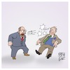 Cartoon: Aufstehen (small) by Timo Essner tagged martin,schulz,spd,alexander,gauland,afd,bundestag,haushaltsdebatte,generaldebatte,aufstehen,parteien,ohrfeige,rechte,nazis,gewalt,rechter,terror,chemnitz,cartoon,timo,essner