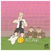 Cartoon: Die Mannschaft (small) by Timo Essner tagged wm qatar katar armbinde mund diemannschaft deutsche nationalmannschaft weltmeisterschaft world cup fifa dfb menschenrechte regenbogenfahne fußball sport geschäft cartoon timo essner