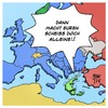 Cartoon: Griechenland Einwanderung Kritik (small) by Timo Essner tagged griechenland eu einwanderung europa flüchtlinge mittelmeer türkei frontex mare nostrum kritik cartoon timo essner