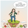 Cartoon: Grüner Abwärtsvergleich (small) by Timo Essner tagged landtagswahl bundestagswahl superwahljahr 2021 deutschland abwärtsvergleich die grünen annelena baerbock cdu spd wahlergebnisse klimawandel klimakrise klimapolitik ökologie fridays for future cartoon timo essner