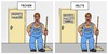 Cartoon: Hausmeister - Facility Manager (small) by Timo Essner tagged hausmeister,faciility,manager,job,beruf,branche,bezeichnung,stellenbeschreibung,ausschreibung,cartoon,timo,essner