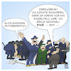 Cartoon: Lauter Einzelfälle (small) by Timo Essner tagged polizei polizeigewalt polizeiproblem rechtsextremismus rechter terror terrorismus verfassungsschutz justiz unabhängige kontrolle einzelfälle einzelfall einzeltäter hufeisentheorie cartoon timo essner