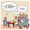 Cartoon: Obergrenze (small) by Timo Essner tagged obergrenzen einwanderung flüchtlinge restaurant kellner wortspiel cartoon timo essner