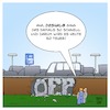 Cartoon: ÖPP PPP A1 (small) by Timo Essner tagged öpp öffentlich private partnerschaft ppp public partnership autobahn a1 hansalinie straßenbau privatisierung maut autobahnmaut cartoon timo essner