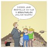 Cartoon: Regionale Online-Shops (small) by Timo Essner tagged online,shops,bestellungen,warenverkehr,logistik,umweltschutz,klimaschutz,verkehrswende,energiewende,klima,straßen,unfälle,lkw,lastwagen,amazon,fridaysforfuture,gesellschaft,kultur,konsum,umdenken,cartoon,timo,essner