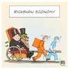 Cartoon: Rickshaw Economy (small) by Timo Essner tagged covid19 corona wirtschaft economy niedriglöhne billiglöhner low wage jobs rickshaw lieferservice delivery service pflegeberufe social care cartoon timo essner