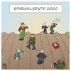 Cartoon: Spargelernte 2020 (small) by Timo Essner tagged deutschland landwirtschaft spargel spargelernte erntehelfer ausland ausländer arbeitslose rentner afd corona reisesperre sondergenehmigung wirtschaft handel cartoon timo essner