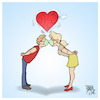 Cartoon: Springtime in Corona times (small) by Timo Essner tagged corona covid19 virus pandemie pandemic frühling spring springtime love liebe frühlingsgefühle mann frau junge mädchen kuss küssen kiss socialdistancing physicaldistancing social distancing physical cartoon timo essner