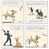 Cartoon: Stockholn-Syndrom (small) by Timo Essner tagged hunde menschen tiere stockholm syndrom stockholen stock holen der beste freund des freundschaft beziehung toxische beziehungen abhängigkeitsverhältnis stockspiele wortspiele cartoon timo essner