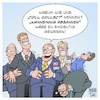 Cartoon: Toll Collect (small) by Timo Essner tagged toll collect hanns karsten kirchmann tiefensee ramsauer andreas scheuer alexander dobrindt staatssekretär schulz verkehrsministerium verkehr verkehrsminister maut autobahn lkw mautsystem lastwagen deutsche telekom systems daimler missbrauch korruption cartoon timo essner