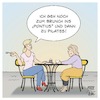 Cartoon: Vom Pontius zu Pilates (small) by Timo Essner tagged vom pontius zu pilates pilatus hipster wohlstand gesellschaft freizeit lifestyle wortspiele city modern mondän luxus cartoon timo essner