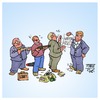 Cartoon: Waffengesetz (small) by Timo Essner tagged waffen waffengesetz verschärfung waffenlobby lobbyismus politiker parteien cdu csu fdp cartoon timo essner