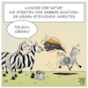 Cartoon: Zebrastreifen (small) by Timo Essner tagged natur,biologie,wissenschaft,forschung,pferde,zebras,zebrastreifen,insekten,mücken,bremsen,pferdebremsen,insektenschutz,tarnung,streifen,umwelt,umweltschutz,naturschutz,klimaschutz,tiere,fauna,cartoon,timo,essner